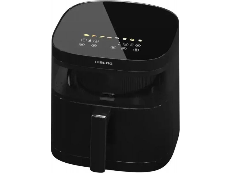 Hiberg MGG 600 B — вид сверху на сенсорную панель с иконками режимов и таймером