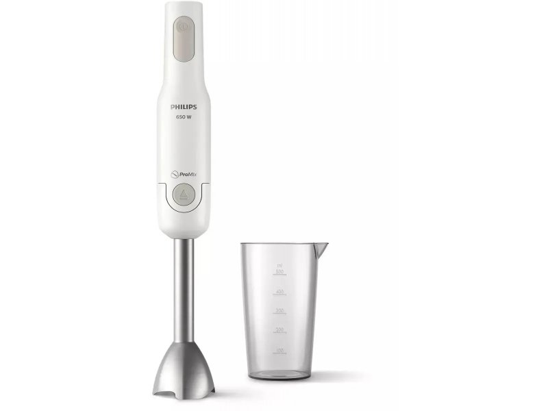 Philips HR2534/00 погружной блендер 650 Вт белый с ногой из нержавеющей стали и мерным стаканом