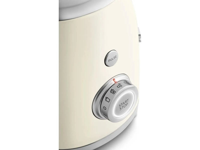 Smeg BLF03CREU кнопка PULSE и ручка выбора скорости — детальный вид механического управления