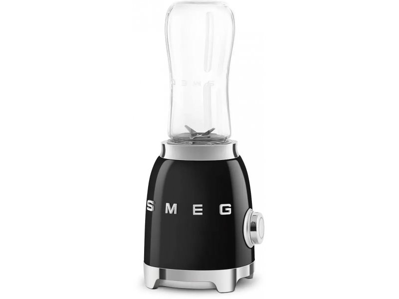 Smeg PBF01BLEU черный — вид сбоку, боковые элементы управления и профиль корпуса