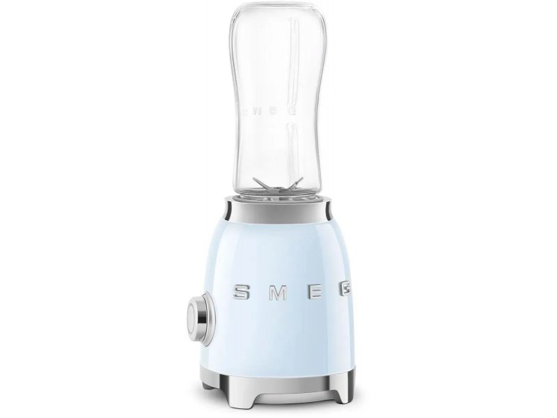 Smeg PBF01PBEU — ручка управления с левой стороны корпуса, лаконичный силуэт блендера