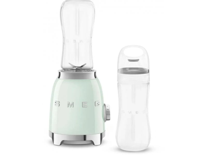 Smeg PBF01PGEU зелёный — комплектация: блендер с кувшином и две бутылки Tritan Renew