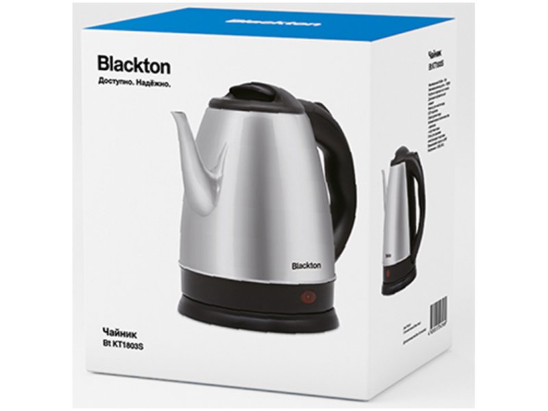 Blackton Bt KT1802S упаковка — коробка с изображением чайника с нескольких ракурсов