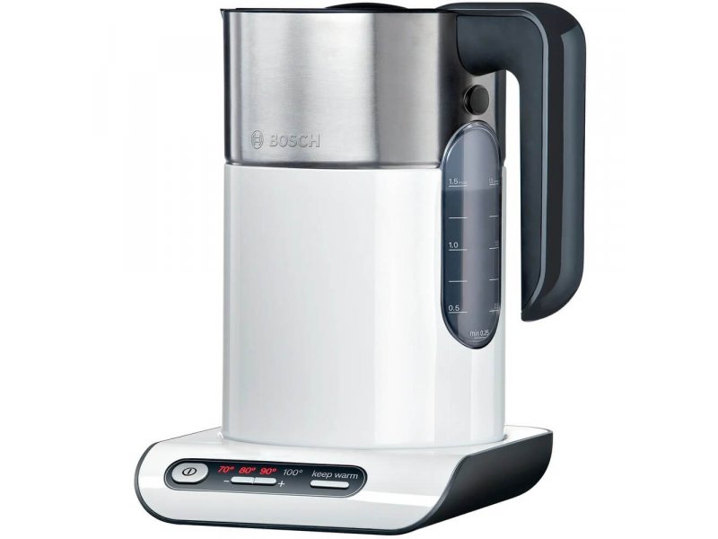Bosch TWK-8611 P Styline белый электрический чайник вид спереди