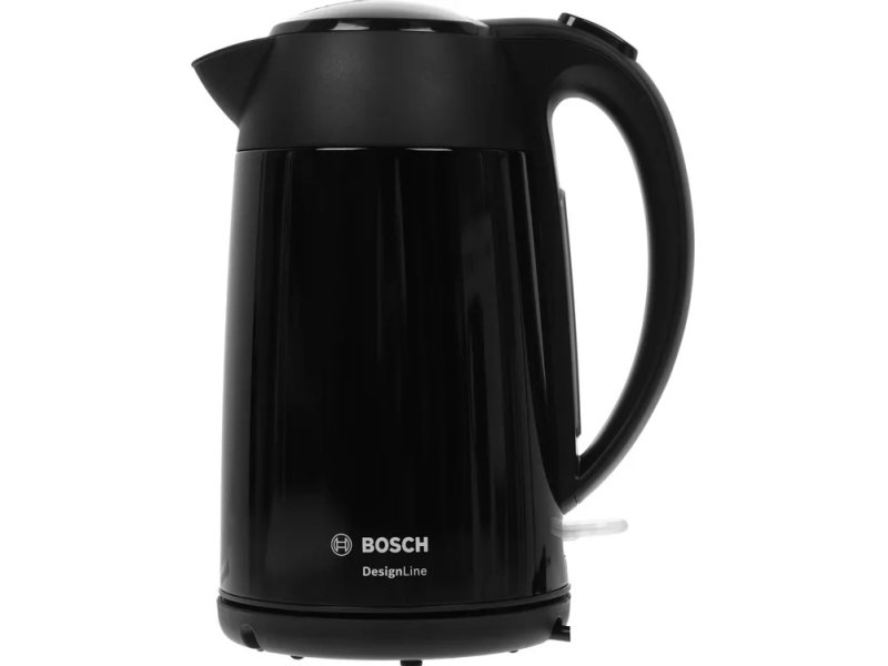 Bosch TWK3P423 DesignLine чёрный электрический чайник 1,7 л вид спереди