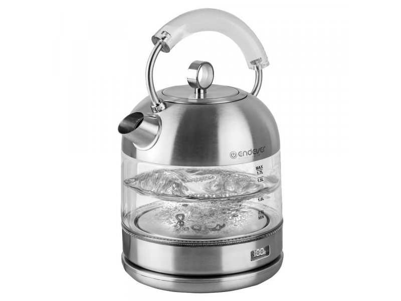 Endever Skyline KR-368G электрический чайник из нержавеющей стали вид спереди