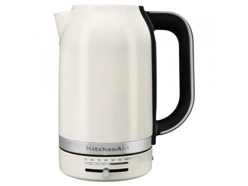 KitchenAid 5KEK1701EPL белый — вид спереди, механическое управление, скрытая спираль