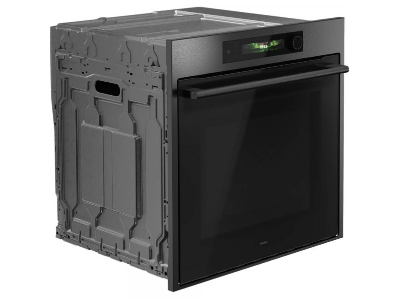 Asko OCM66BSH — боковой разрез корпуса, монтажный портал для встраивания в нишу 60 см