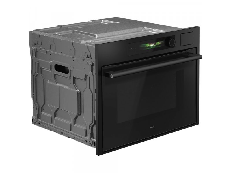 Asko OCSM64GSH угловой вид встроенного духового шкафа графит металлическая рама