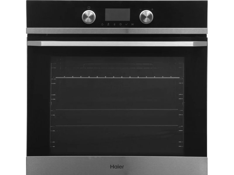 Haier HOQ-K5AAN3BX чёрный встраиваемый духовой шкаф &mdash; вид спереди, закрытая дверца