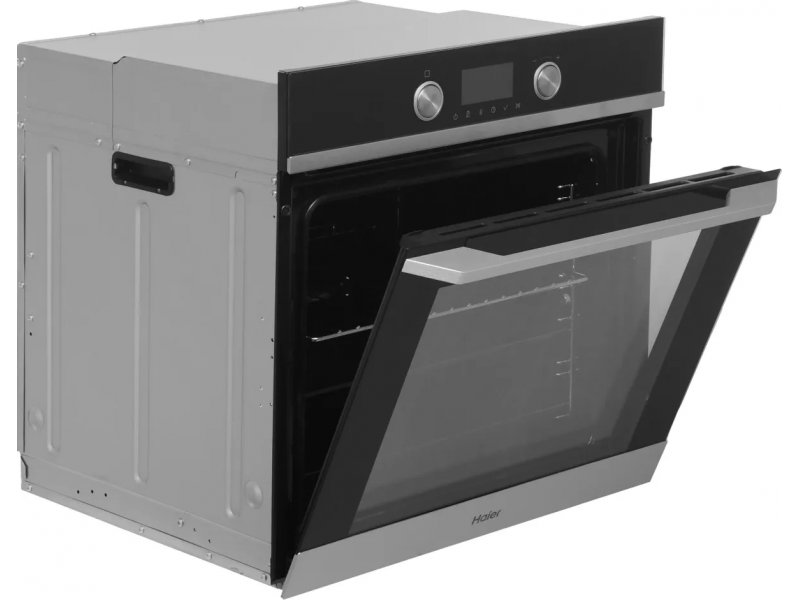 Haier HOQ-K5AAN3BX &mdash; компактный профиль встраиваемого шкафа с частично открытой дверцей