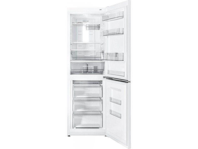 Atlant ХМ-4621-109-ND — вид изнутри без продуктов, полки холодильной камеры и ящики морозильного отделения
