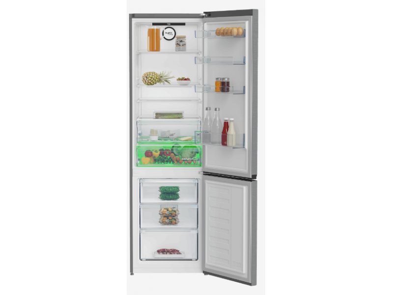 Beko B3RCNK405HDX ящик для овощей и фруктов с подсветкой, организация хранения в холодильной камере