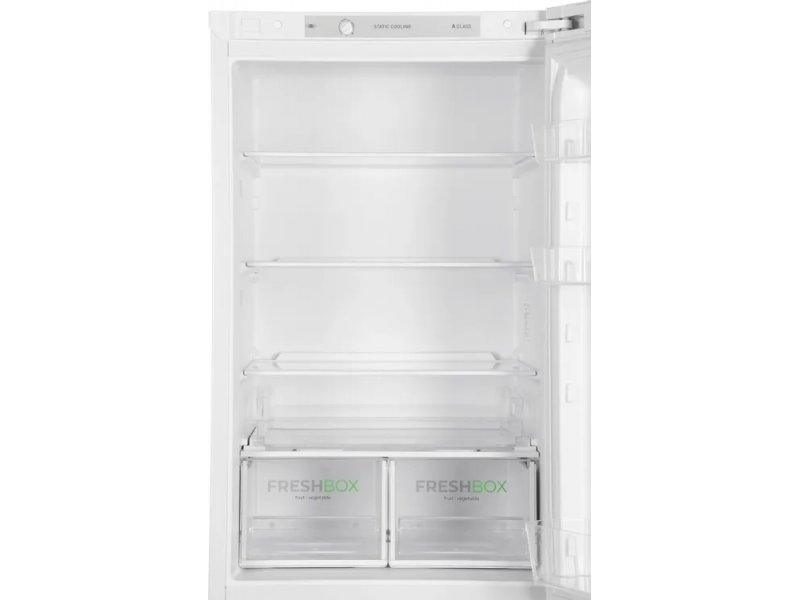 Бирюса Б-6134 — открытая холодильная камера с полками и ящиками FRESHBOX