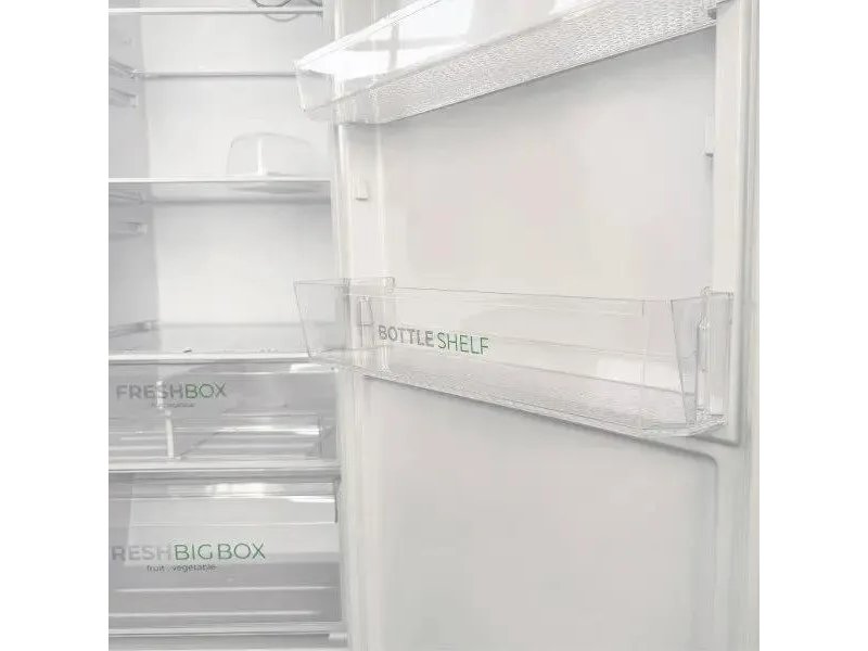 Бирюса Б-6142 боковая полка для бутылок BOTTLE SHELF и ящики FRESH BIG BOX на двери