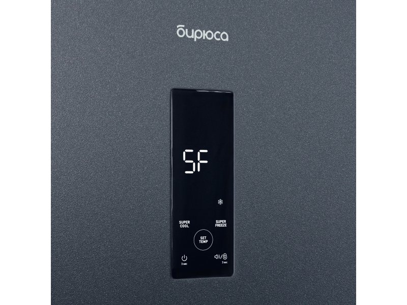 Бирюса Б-W980NF — сенсорная панель управления с кнопками Super Cool и Super Freezer, дисплей с температурой