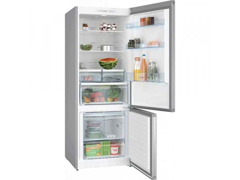 Bosch KGN55VL21U внутреннее пространство холодильной камеры 375 л три полки