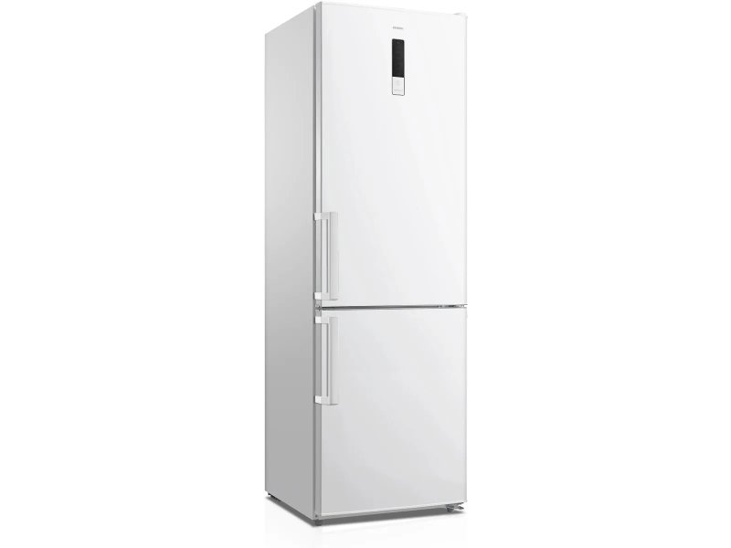 Centek CT-1722 угловой вид — глубина корпуса 63 см, металлические ручки, профиль двухкамерного холодильника