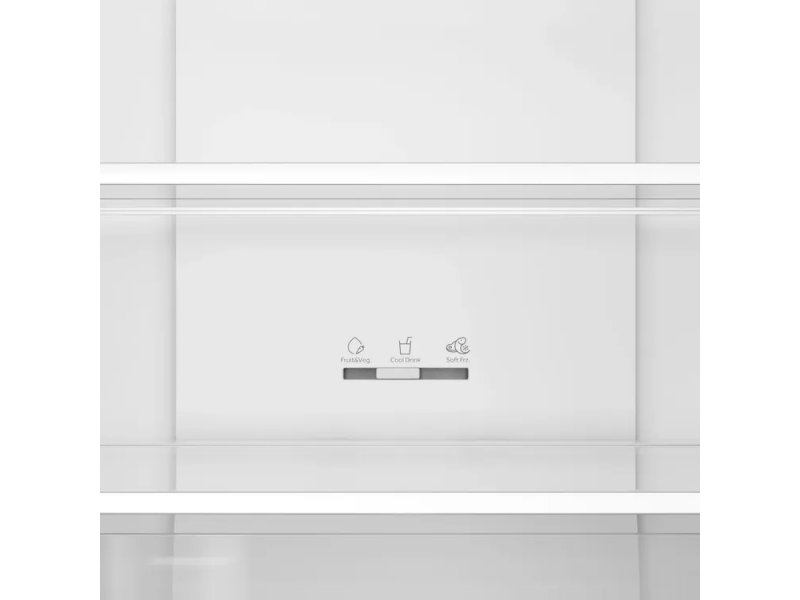 Haier C2F636CORGU1 нижняя холодильная камера с ящиками и сенсорная панель управления крупным планом
