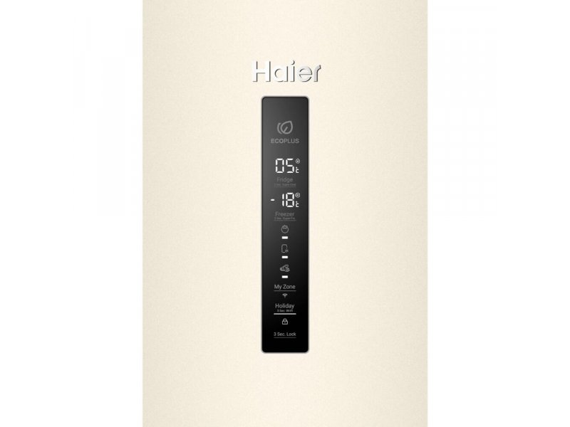 Haier C4F640CCGU1 — сенсорная панель управления с цифровым дисплеем температуры и кнопками режимов