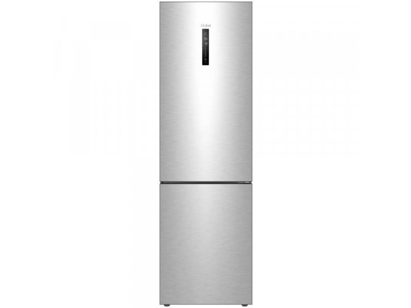 Haier C4F640CXU1 серебристый — двухкамерный холодильник с нижней морозилкой и сенсорным дисплеем