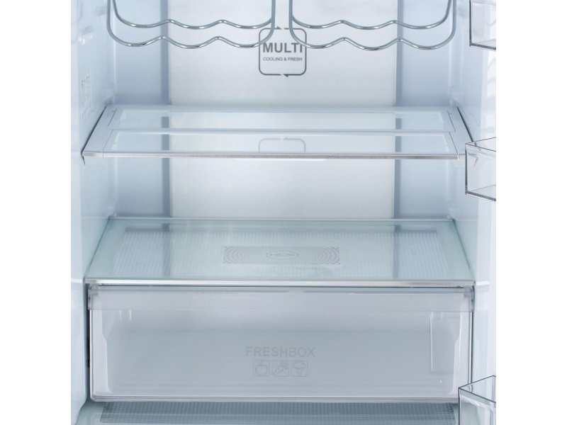 Haier C4F744CCGU1 внутреннее устройство — полки, ящик FreshBox, зоны охлаждения MULTI