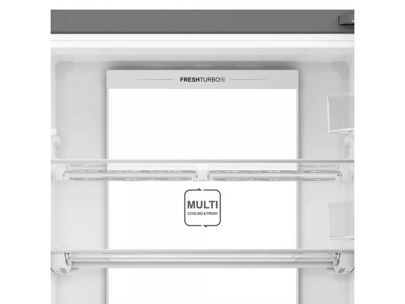 Haier C4F744CMGU1 верхнее отделение с ящиком MULTI COOLING зона свежести и полки FRESHTURBO