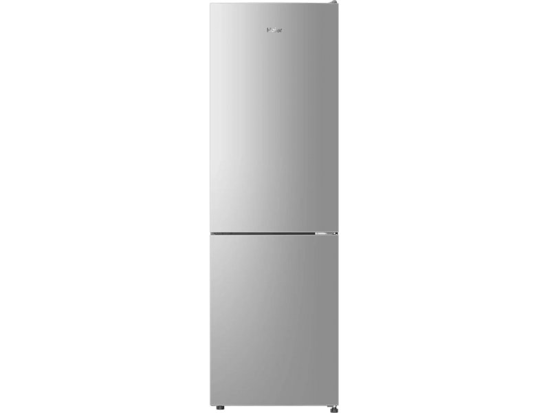 Haier CBF534ASG серебристый двухкамерный холодильник No Frost 334 л — вид спереди