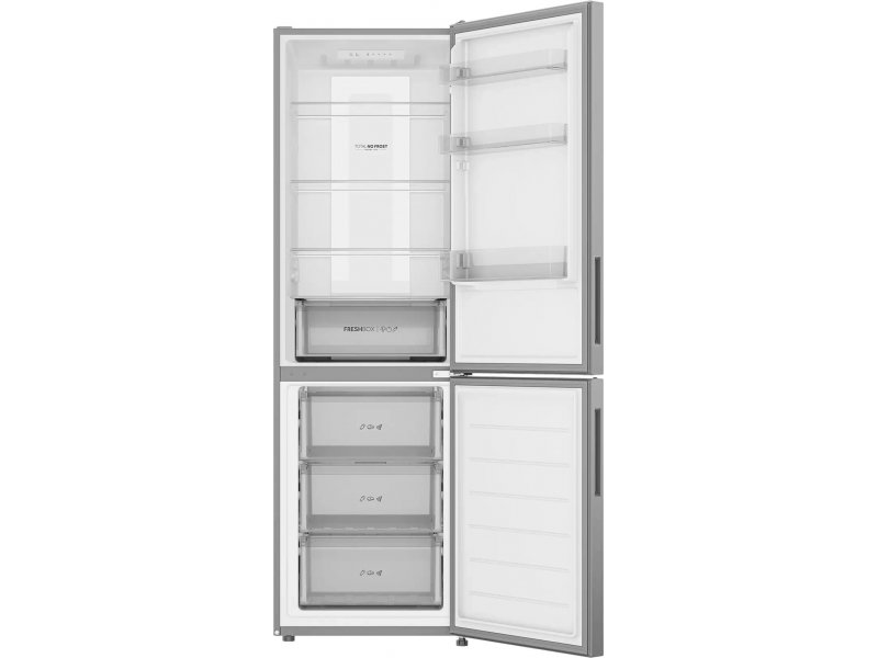 Haier CBF534ASG серебристый — вид сбоку, габариты 200×59.5×60 см