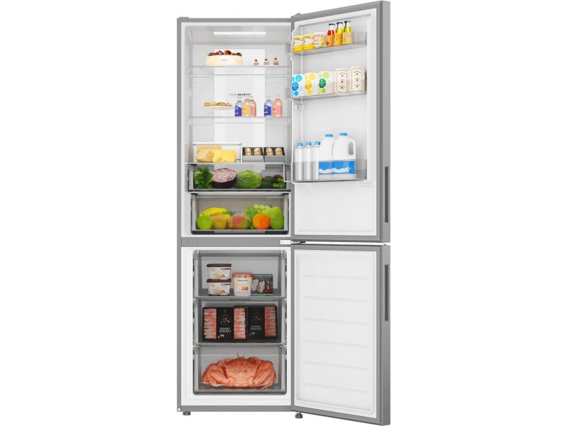 Haier CEF534CSRG холодильная камера с полками и ящиками морозильное отделение снизу