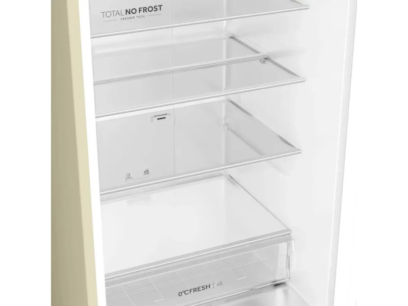 Haier CEF538CCG — зона свежести O'Fresh в холодильной камере, ящик с регулировкой влажности