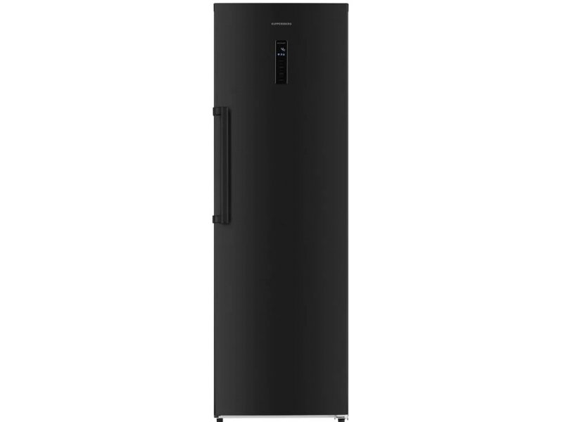 Kuppersberg NRS 189 DX чёрный — вид спереди, закрытая дверь, панель управления сверху