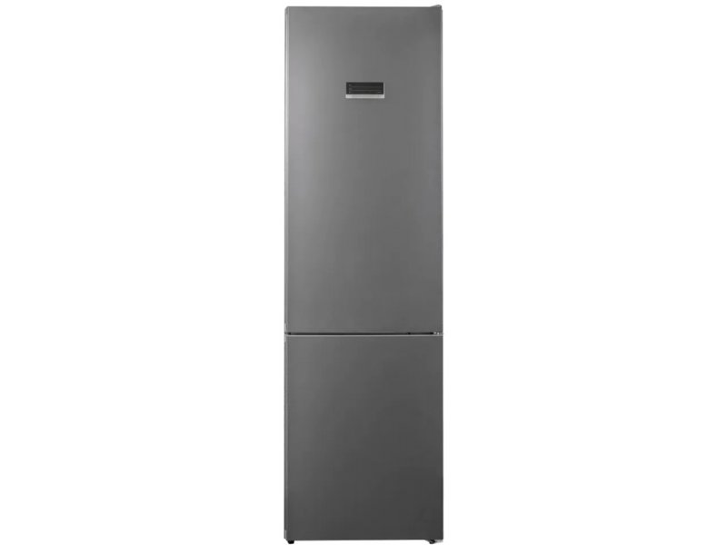 Kuppersberg RFCN 2010 DX серый — вид спереди, двухкамерный холодильник с дисплеем