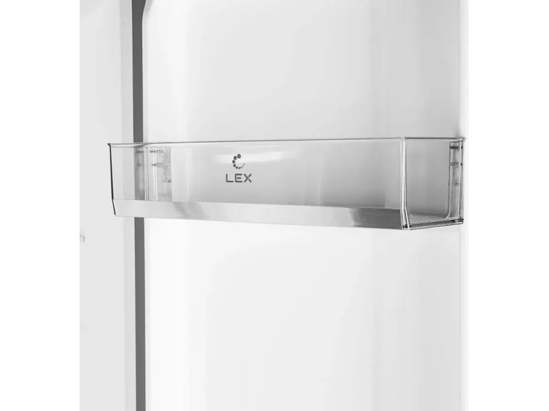 LEX LSB530BLID WIND панель управления на дверце логотип LEX крупный план