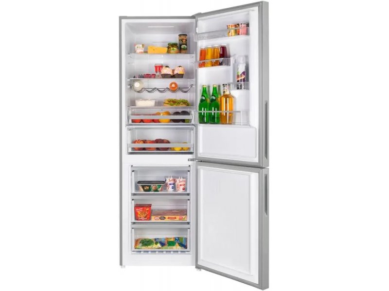 Maunfeld MFF185NFS вместимость холодильника продукты фрукты овощи напитки организация хранения