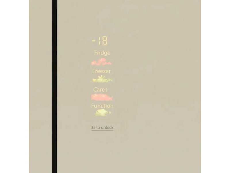 Maunfeld MFF190NFDBG сенсорная панель управления с LED-дисплеем — меню Fridge, Freezer, Care+, Function