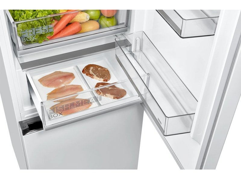 Midea MDRB469MGF01I зона Fresh Box — хранение мяса, рыбы и овощей в отдельных отделениях