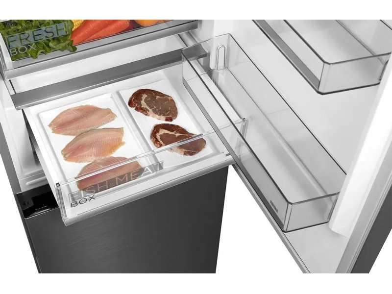 Midea MDRB471MGF46O — комплектация: лоток для льда и подставка для яиц