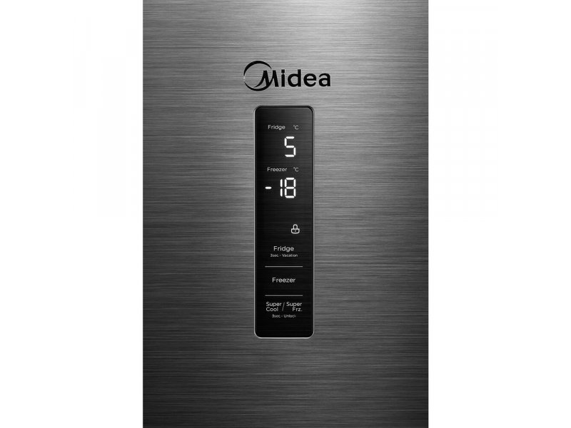 Midea MDRB472MGF46OM морозильная камера снизу два пластиковых ящика режим суперзамораживания