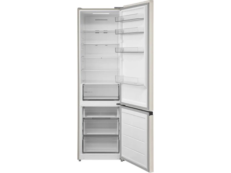 Midea MDRB509FGF33ID — внутренняя организация холодильной камеры, 5 стеклянных полок