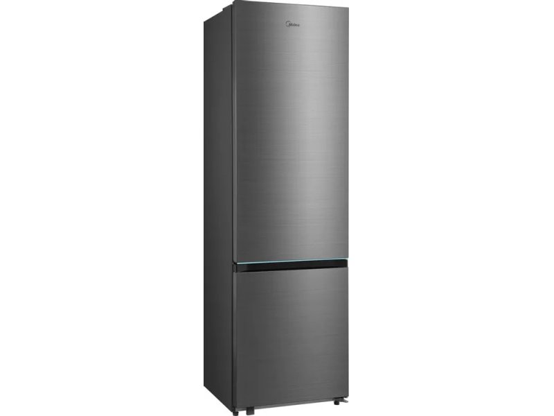 Midea MDRB509FGF46ID зона свежести и полки холодильной камеры боковой вид
