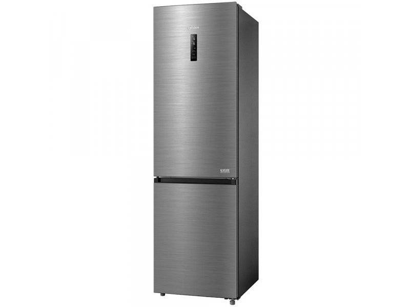 Midea MDRB521MIE46ODM вид под углом серебристый металлический корпус