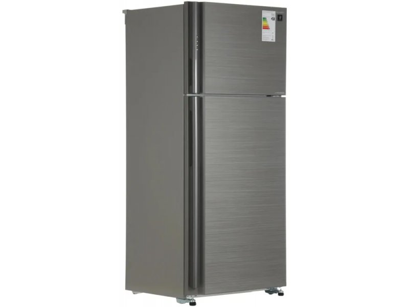Sharp SJXP59PGSL боковой профиль &mdash; глубина корпуса 73 см и дизайн стекло-металл