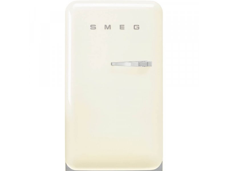 Smeg FAB10LCR6 бежевый холодильник ретро-стиль вид спереди закрытая дверь