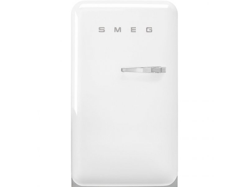 Smeg FAB10LWH6 белый — ретро-дизайн, хромированная ручка, фронтальный вид
