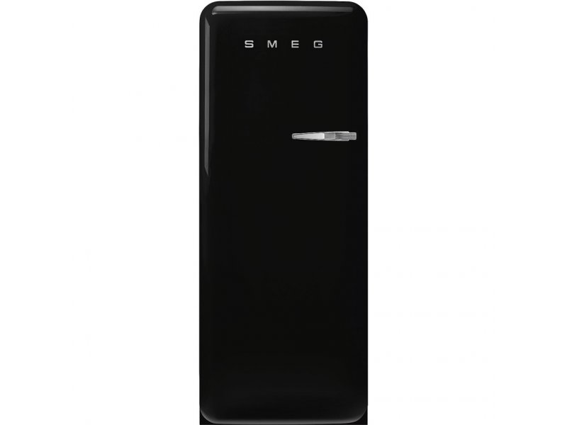 Smeg FAB28LBL6 чёрный однокамерный ретро-холодильник 270 л вид спереди