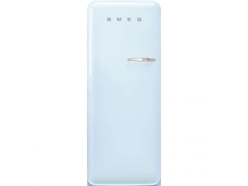 Smeg FAB28LPB6 пастельный голубой общий вид — ретро-дизайн FAB-серия Италия