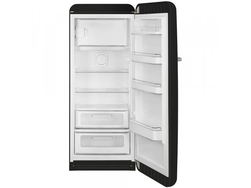Smeg FAB28RBL6 внутреннее пространство три стеклянные полки LED освещение 244 л