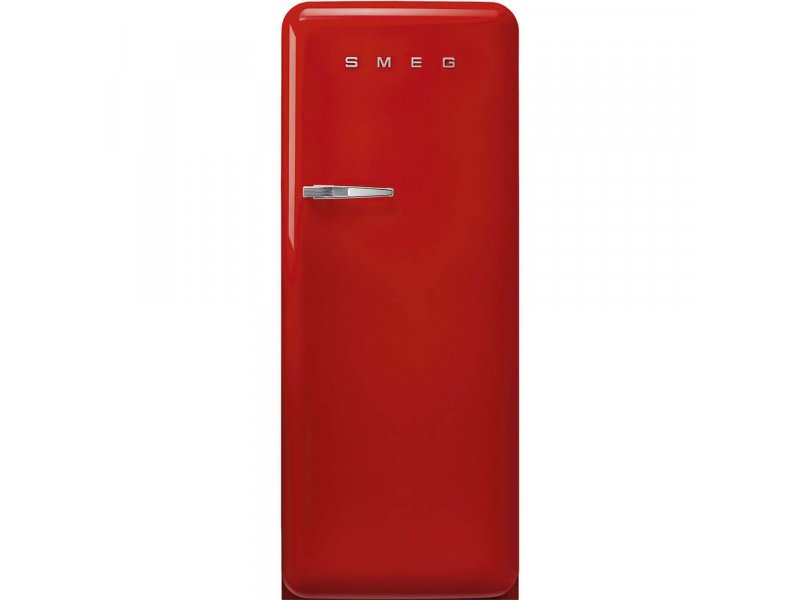 Smeg FAB28RRD6 красный — ретро-дизайн серии FAB, отдельностоящий однокамерный холодильник