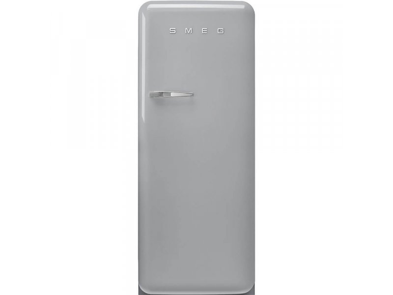 Smeg FAB28RSV6 серый ретро-холодильник серия FAB итальянский дизайн полный вид
